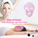 Facial mask with electric vibration facial beauty massager for skin rejuvenation and anti-wrinkle
