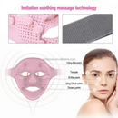 Facial mask with electric vibration facial beauty massager for skin rejuvenation and anti-wrinkle