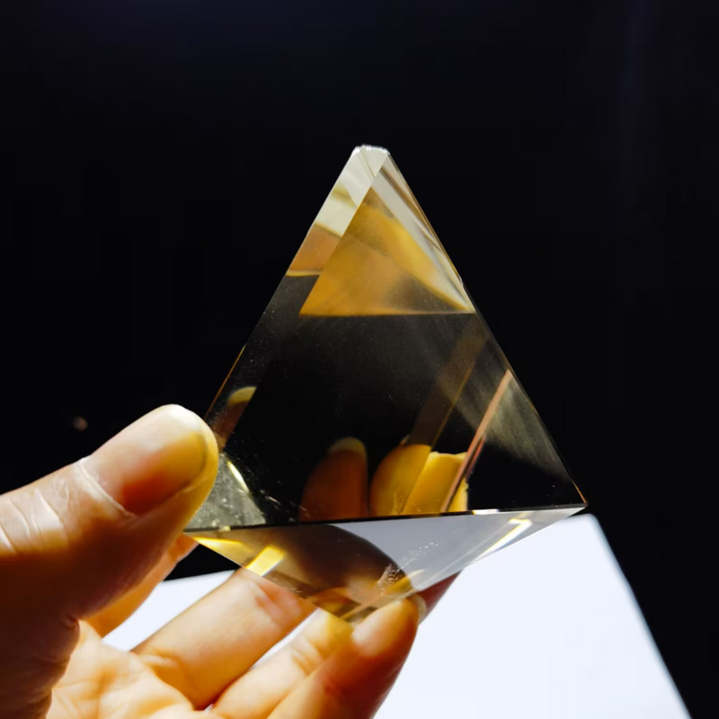 Real Tibetan High Altitude Clear Phantom Citrine Yellow Crystal Quartz Energy Healing Reiki Spiritual - Demon of Nepal