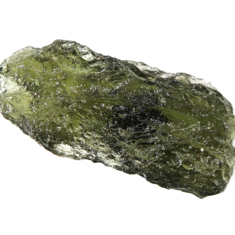 Natural Czech moldavite from locality CHLUM - year 2023, 2.53 grams, 26x12x6 mm, yellowish green color