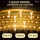 VYM LED Face Mask Light Therapy: Portable Remote High-Energy Anti-Aging Skincare Device, 292 Leds Professional Infrared Red Light Therapy for Face, Red Light Mask Gift Pack - Black