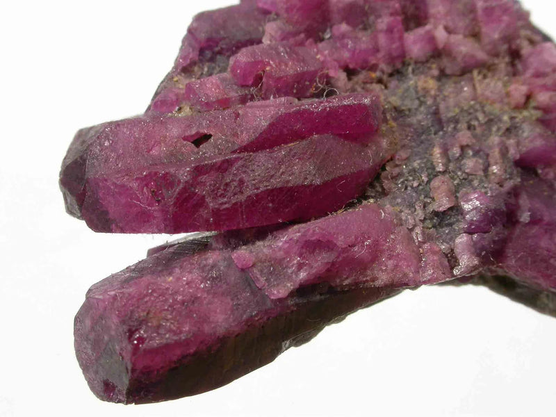 RUBY CRYSTALS -52.4 carats Stunning rich deep red Ruby Crystal from Myanmar.