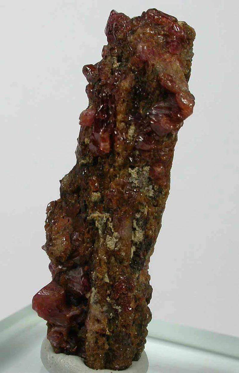 PAINITE with RUBY - Very rare Painite crystal with Ruby from Burma.