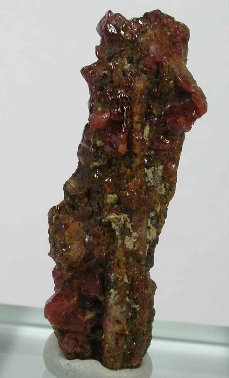 PAINITE with RUBY - Very rare Painite crystal with Ruby from Burma.