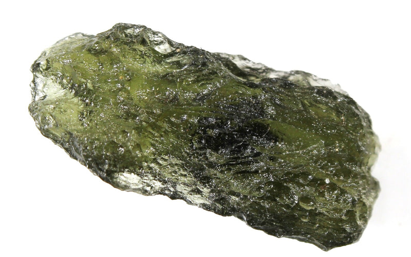 Natural Czech moldavite from locality CHLUM - year 2023, 2.53 grams, 26x12x6 mm, yellowish green color