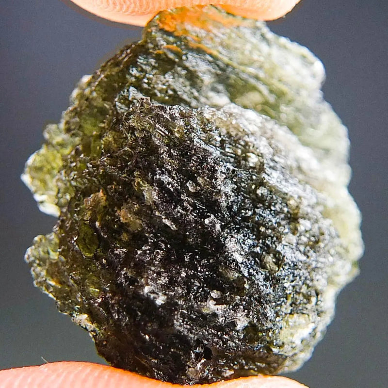 Rare Moldavite Muong nong subtype with CERTIFICATE